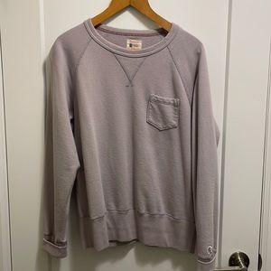 Todd Snyder Midweight Pocket Sweater in Lilac EUC
